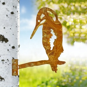 Ornements de jardin d'extérieur : Éléments décoratifs en forme de écureuil, poulet, girafe, coccinelle, licorne, briques, pour piquets et murs, de différentes tailles - Product Image 2