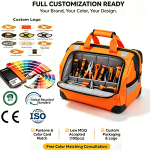 Bolsa <span class=keywords><strong>de</strong></span> Lona para Herramientas OEM, Bolsa <span class=keywords><strong>de</strong></span> Electricista Multifuncional, Resistente, <span class=keywords><strong>de</strong></span> Gran Tamaño, Bolsa Colgante para Almacenamiento y Reparación <span class=keywords><strong>de</strong></span> <span class=keywords><strong>Carpintero</strong></span> - Product Image 1
