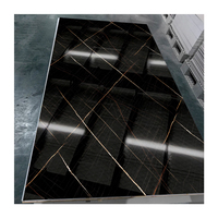 Lámina de PVC Impermeable con Diseño de Mármol, 3mm, 4x8FT, Panel UV con Diseño Gráfico para Decoración de Paredes Interiores Comerciales y Residenciales