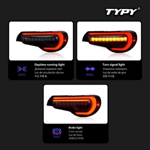 สำหรับรถยนต์โตโยต้า 86 / ซูบารุ บีอาร์แซด ปี 2013-2020 และ ไซออน เอฟอาร์-เอส ปี 2013-2016 อุปกรณ์ตกแต่งรถยนต์ ไฟท้าย LED พร้อมไฟ DRL และไฟเลี้ยวแบบ Sequential - Product Image 4
