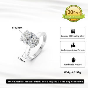 Rinntin SLZ Luxy 8A Set di gioielli serie Cubic Zirconia per gioielli da donna in argento Sterling rodiato - Product Image 3