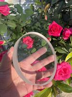 Verres de visée ronds en verre borosilicate trempé plat de 150*15 mm