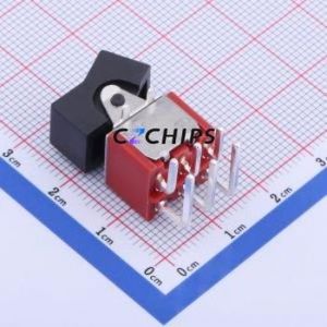MR-0-202-A03-0003-RS Rocker Switch Through hole Component (THT) Switch Concave Bend PC Pin Black 2A - Product Image 1