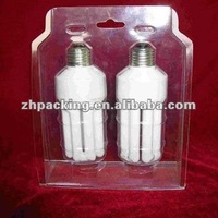 Boîtes d'emballage en blister pour ampoules écologiques, forme carrée/rectangulaire, en papier/PE/PP, logo personnalisé - Prix de gros usine