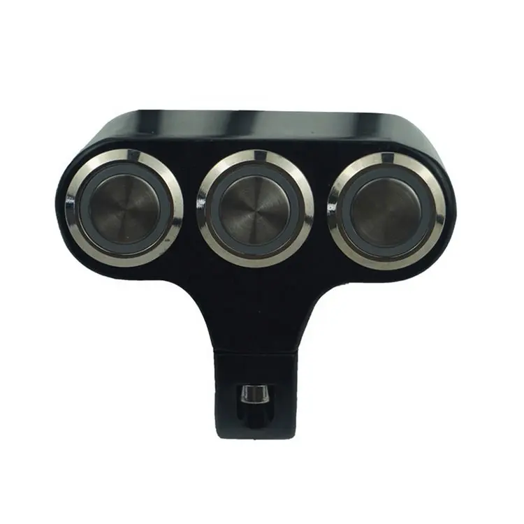 Электрический мотоцикл велосипед мотор руль пятно света из алюминиевого сплава со светодиодом мульти-защитные пломбы с днократной Кнопка сброса 3 в 1 HDMI переключатель