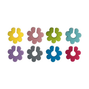 Juego de 6 Marcadores de Silicona con Forma de Flor Colorida, Gran Venta - Product Image 2