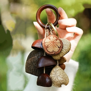 Wholesale Handmade Natural Fruit Shell <b>Wind</b> <b>Chime</b> Bag Charm, Zen Sound Healing Hanging Ornament For Gift Retail Shop - Product Image 4