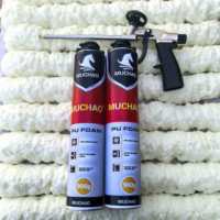 MU CHAO A33 750ml Mousse polyuréthane monocomposant PU expansive en spray pour la construction, le travail du bois et l'isolation