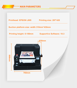 Máquina de Impresión Directa Multifunción para Camisetas, Cabezal L805 DTF, Impresora 2 en 1 A3 - Product Image 2