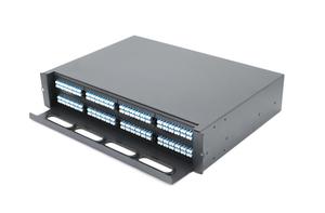 ตู้เชื่อมต่อไฟเบอร์แบบโมดูลาร์ OEM ขนาด 19 นิ้ว 1U 2U พร้อมถาดดึงสาย MTP เป็น LC สำหรับศูนย์ข้อมูล - Product Image 4