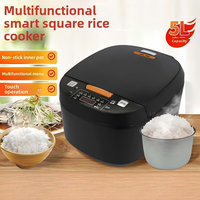Autocuiseur Électrique Intelligent 900W Grande Capacité 5L en Alliage Plastique avec Cuve Sphérique, Écran LCD, Minuteur et Fonction Maintien au Chaud pour Usage Domestique