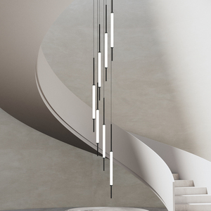 <span class=keywords><strong>Lampadario</strong></span> <span class=keywords><strong>a</strong></span> LED con soffitto <span class=keywords><strong>a</strong></span> soffitto <span class=keywords><strong>nero</strong></span> moderno di lusso da soggiorno con illuminazione <span class=keywords><strong>a</strong></span> <span class=keywords><strong>sospensione</strong></span> in acrilico lampadari per scale - Product Image 6