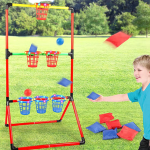Sacco di sabbia di plastica per interni/esterni giocattolo divertente gioco di tiro per feste 2-in-1 cestino Set di <span class=keywords><strong>giochi</strong></span> per bambini - Product Image 2