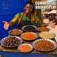 Ensemble de plateaux à fruits en acier inoxydable en forme de pétale, 4 pièces, plateau de service en acier 410 finition miroir pour fruits, bonbons, apéritifs