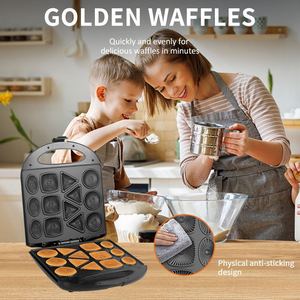 Multi-functional Biscuit Maker Electric Griddle Double-sided Heating Non-Stick <b>PTFE</b> Pastry Cake Maker Kitchen Appliance - Product Image 4