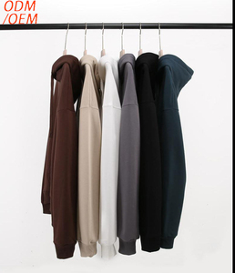 Custom Logo 420Gsm Heavyweight Men's Sweatshirt Oversized French Terry Hoodie With Drop Shoulder Thick Heavy Blank for Winter - Product Image 1