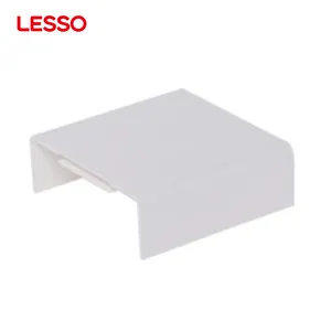 Accesorios de acoplamiento de accesorios de trunking de PVC de plástico blanco resistente a la rotura personalizable LESSO