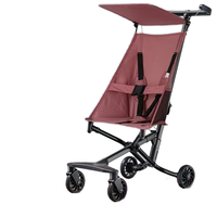 Poussette légère pour tout-petits, pliage en un clic, poussette portable de poche pour bébé, unisexe, âge 0-6, livraison directe d'usine