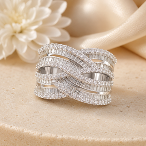 Anello con Design a Croce, Stile Elegante, Anello da Dito per Donne - Product Image 3