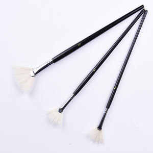 Ensemble de Vrais Poils D'animaux En Forme De Ventilateur Pinceau Pour Aquarelle Peinture À <span class=keywords><strong>L</strong></span>'huile - Product Image 2