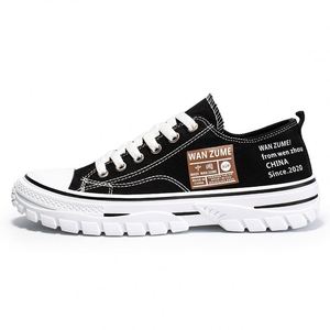 2025 Autumn New Men's <b>Head</b> Low-top Canvas Shoes Hong Kong <b>Style</b> Breathable Fashion Casual Sneakers Front Laces Korean Trendy - Product Image 5