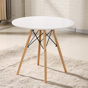 Pabrik YWJ Yaweijia Grosir Meja Kopi Modern Mewah untuk Rumah, Meja Makan MDF, Kaki Meja Kayu, Furnitur - Product Image 4