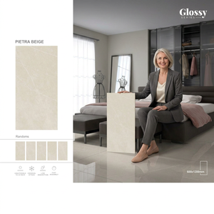 Azulejos de porcelana para suelo y pared de diseño moderno, imitación mármol, 600x1200mm - Product Image 4
