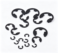 Hot Sale Carbon Steel E-Type Retaining Ring Open Snap Ring Shaft E Clip Black Oxide Finish Multiple Sizes Available