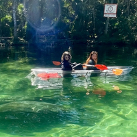 Kayak transparent en polycarbonate, bateau double, canoë transparent en PC, accessoire de navigation transparent en cristal