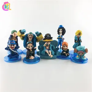 Gran oferta figura de Anime de una pieza navegación rey Luffy Zoro Chopper acción decoración del hogar coche decoración regalos figuras