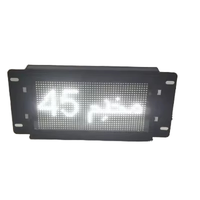 Signe de destination LED sur le bus et le train