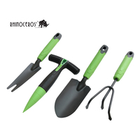 Prix De gros En Acier Au Carbone marteau enduit tête solide poly poignée Plantation Culture Mini Ensemble D'outils de Jardin Vert