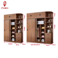 Nouveau Produit Phare : Armoire Portative en Bois pour Chambre, Organisateur de Vêtements, Penderie de Rangement