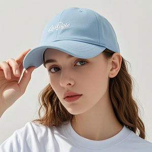 หมวกเบสบอลผ้าฝ้ายปรับได้6แผงแบบเรียบสำหรับทุกเพศหมวกบังแดดสำหรับกีฬาฤดูร้อนหมวกแก๊ปปิดแบบลำลอง - Product Image 6