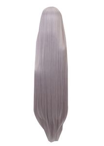 <span class=keywords><strong>Peluca</strong></span> de Pelo Lacio <span class=keywords><strong>Gris</strong></span> Plateado de 100 cm al por Mayor, <span class=keywords><strong>Peluca</strong></span> de My Hero Academia Mirko, <span class=keywords><strong>Peluca</strong></span> Sintética para <span class=keywords><strong>Disfraces</strong></span> de Anime, CS-384J - Product Image 3