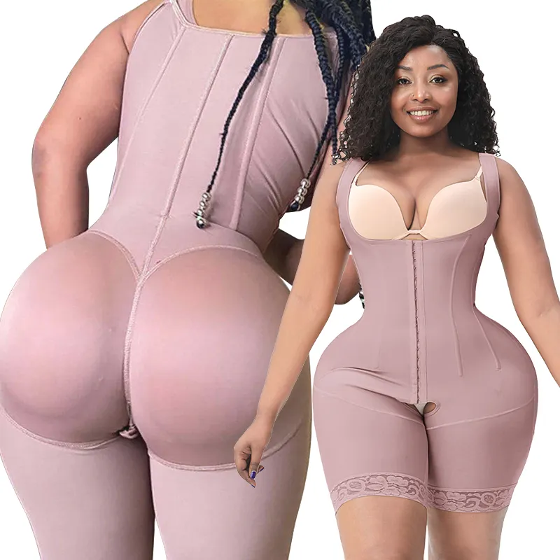 Post Surgery Butt Lifter Cinto Body Shaper High Compression Garment Fajas Colombianas Bodysuit Shapewear Atacado Para Mulheres