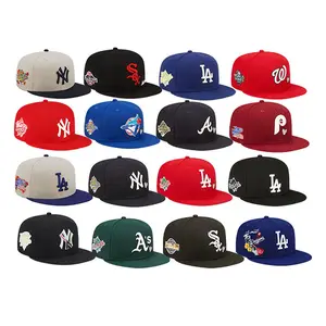 3d Embroidered Logo Baseball Casual Sports Hats 47 Team Snapback Fitted Hat Flat Brim Rugby Hockey Ice Hockey Team Football Hats