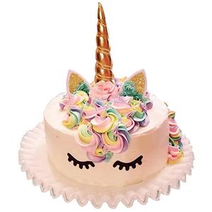 <span class=keywords><strong>Bonito</strong></span> 2024 unicornio <span class=keywords><strong>pastel</strong></span> Topper suministros de fiesta de cumpleaños Baby Shower unicornio decoraciones <span class=keywords><strong>para</strong></span> niñas mujeres decoración de <span class=keywords><strong>pastel</strong></span> de cumpleaños - Product Image 1