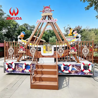 Machine de jeux de carnaval mobile montée sur remorque manèges de divertissement pour enfants bateau pirate à vendre