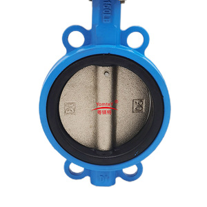 YueMeiTe Wafer Butterfly Valve Cast Iron Soft <b>Seal</b> Handle Operated For Water Two Way Adjust 3 Years Warranty - Product Image 2