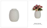 Vase à fleurs de luxe moderne en céramique blanche, poterie de mer, vente en gros,