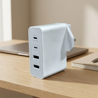 Charger PD 120W Grosir, Pengisian Cepat, Adaptor Dinding Dual USB C untuk iPhone untuk Samsung 4 Port QC3.0
