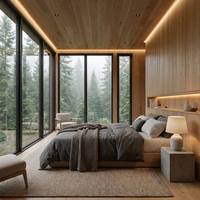 Maison conteneur extensible à double aile et deux étages, avec balcon panoramique, villa de camping préfabriquée, cabane de loisirs en bord de lac forestier