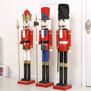 Soldado Cascanueces de Madera de 120 cm, Marioneta Decorativa para el Hogar, Ecológica y Venta al por Mayor en Bolsas - Product Image 2