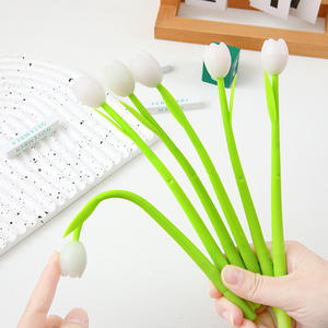 Bolígrafo de Gel de Tinta de Plástico Sensible a la Luz Tulipán, Flexible, Bonito y Creativo, Negro, 0.38mm, Bolígrafos Neutros para Oficina y Escuela, Venta al por Mayor - Product Image 3