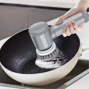 <b>Electric</b> pot scrubber for home kitchen use, non-stick oil brush, dishwashing brush, descaling and oil cleaning brush. - Product Image 4
