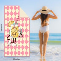 Serviettes de bain et de plage en microfibre anti-sable, colorées, style tie-dye, pour l'été et la plage, personnalisables, vente en gros, ECO OEM