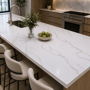 <b>Large</b> Format Calacatta Bali Marble Natural <b>Stone</b> Dramatic Veining for Open Interior Spaces Stunning Focal Point Wall Decor - Product Image 2