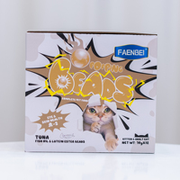FAENBEI Nourriture Premium pour Chat, Sachet de Nourriture Humide, Billes Éclatantes, Friandise Liquide pour Chat 70g*12