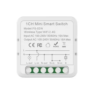 1/2/3/4 CH Gang Tuya Zigbee WIFI Smart Switch DIY Modul Breaker Timing Fungsi Hitung Mundur untuk Solusi Otomasi Rumah Pintar
